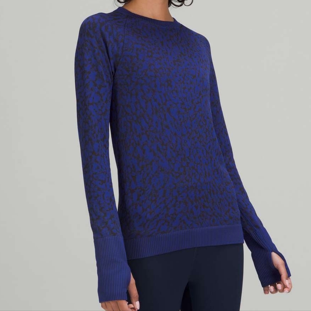 Lululemon Rest Less Blue Long Sleeve